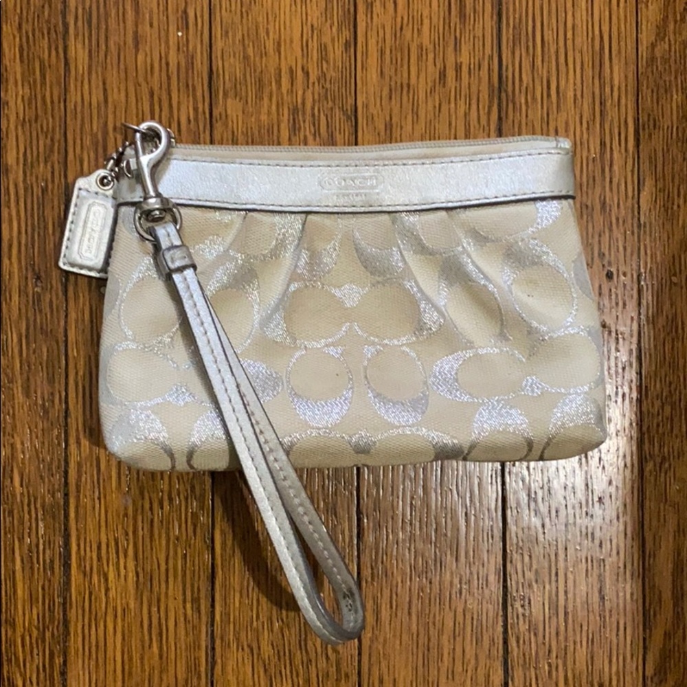 Small coach wristlet